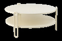 Blixt soffbord Ø 85 H39 cm - pearl white