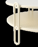 Blixt soffbord Ø 85 H39 cm - pearl white