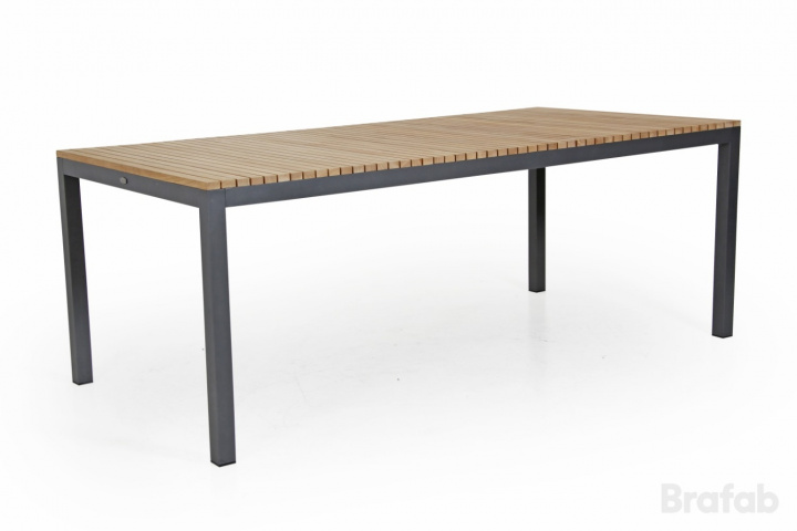 Zalongo matbord 200x100 cm - teak i gruppen Utemöbler / Material / Aluminiummöbler / Matbord - Aluminiummöbler hos Sommarboden i Höllviken AB (4253-72)