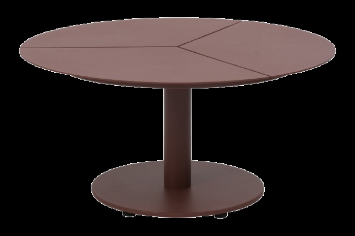 Peace lounge soffbord Ø 80 H40 cm - zin red i gruppen Utemöbler / Bord / Soffbord & Sidobord hos Sommarboden i Höllviken AB (4309-48)