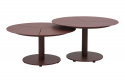Peace lounge soffbord Ø 80 H40 cm - zin red