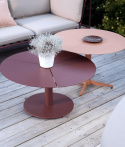 Peace lounge soffbord Ø 80 H40 cm - zin red