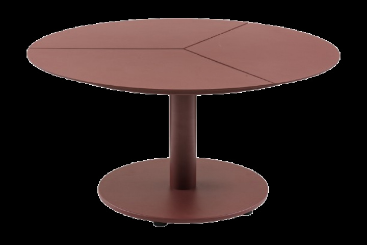Peace lounge soffbord Ø 80 H46 cm - zin red i gruppen Utemöbler / Bord / Soffbord & Sidobord hos Sommarboden i Höllviken AB (4310-48)