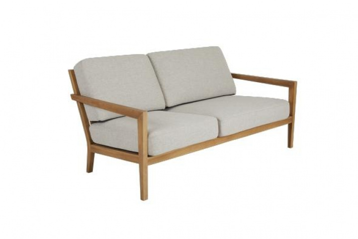 Populär 2,5-sits soffa m dyna - teak/sand i gruppen Utemöbler / Loungemöbler / Loungemoduler / 2-sits soffor - Loungemoduler hos Sommarboden i Höllviken AB (4352-02)