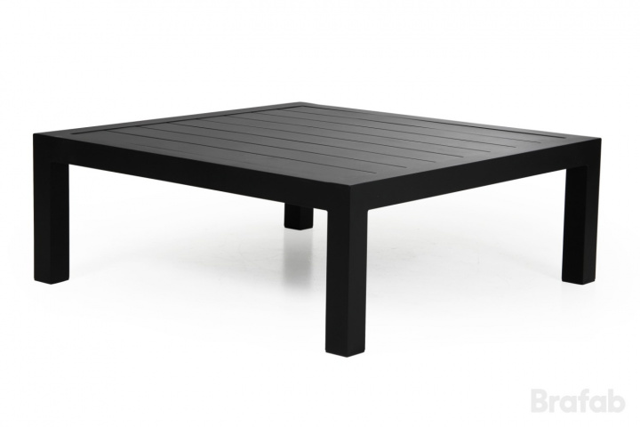 Stettler soffbord 112x112 H43 cm - svart i gruppen Utemöbler / Material / Aluminiummöbler / Lounge - Aluminiummöbler hos Sommarboden i Höllviken AB (4378-80)