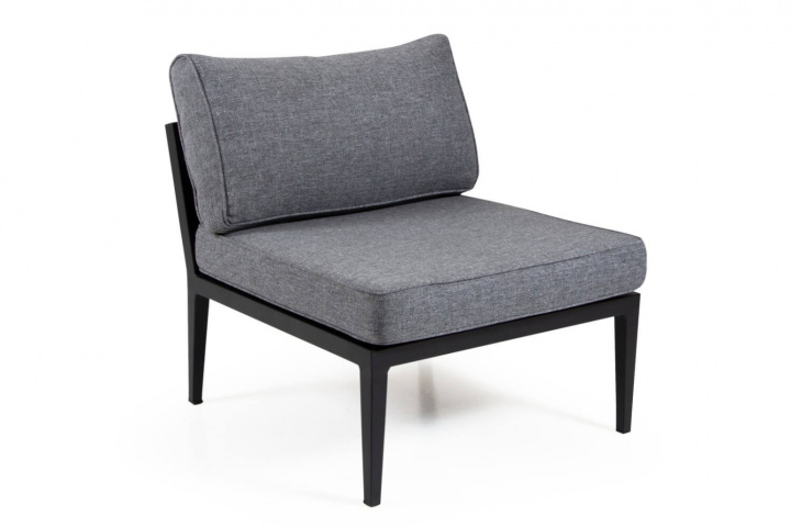 Whistler mittdel byggbar - svart/grå dyna i gruppen Utemöbler / Material / Aluminiummöbler / Lounge - Aluminiummöbler hos Sommarboden i Höllviken AB (4384-80-77)