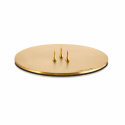 Ljusplatta 9 cm - matt gold