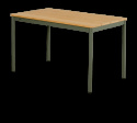 Nox Bistro cafébord 125x70 H73 cm - nordic green/bambu