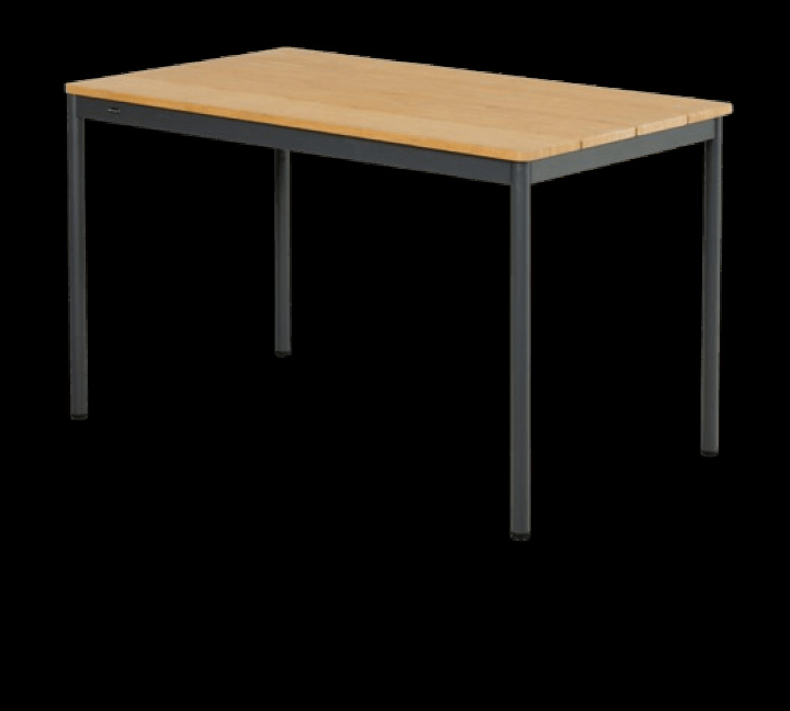 Nox Bistro cafébord 125x70 H73 cm - antracit/bambu i gruppen Utemöbler / Bord / Cafébord hos Sommarboden i Höllviken AB (4644B-73)