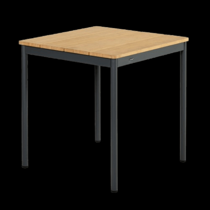 Nox Bistro cafébord 70x70 H73 cm - antracit/bambu i gruppen Utemöbler / Bord / Cafébord hos Sommarboden i Höllviken AB (4645B-73)