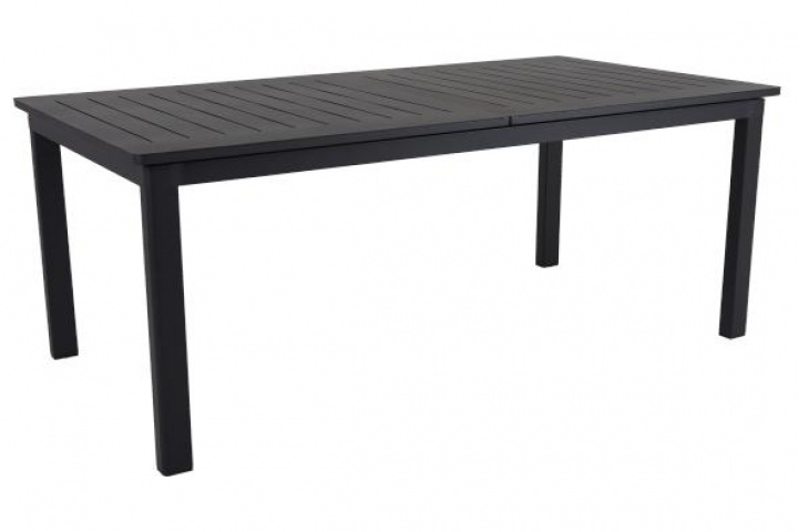 Lomma bord förlängningsbart 194-312x100 H73 cm - svart i gruppen Utemöbler / Bord / Matbord hos Sommarboden i Höllviken AB (4656-8)