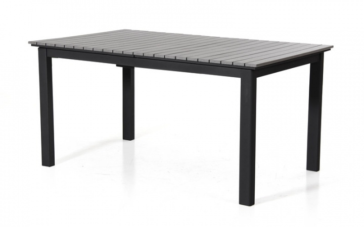 Tilos matbord 154x92 cm - svart/grå i gruppen Utemöbler / Material / Aluminiummöbler / Matbord - Aluminiummöbler hos Sommarboden i Höllviken AB (4720-8-7)