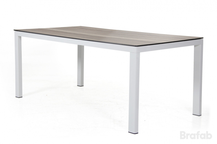 Rodez bordsstativ 160x95 cm - vit blank i gruppen Utemöbler / Material / Aluminiummöbler / Matbord - Aluminiummöbler hos Sommarboden i Höllviken AB (4729-50)