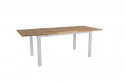 Lyon bord förlängningsbart 152-210x92 H76 cm - light grey/teak