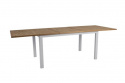 Lyon bord förlängningsbart 194-252x92 H76 cm - light grey/teak