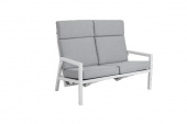 Belfort 2-sits soffa, ställbar - vit/pearl grey dyna