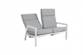 Belfort 2-sits soffa, ställbar - vit/pearl grey dyna