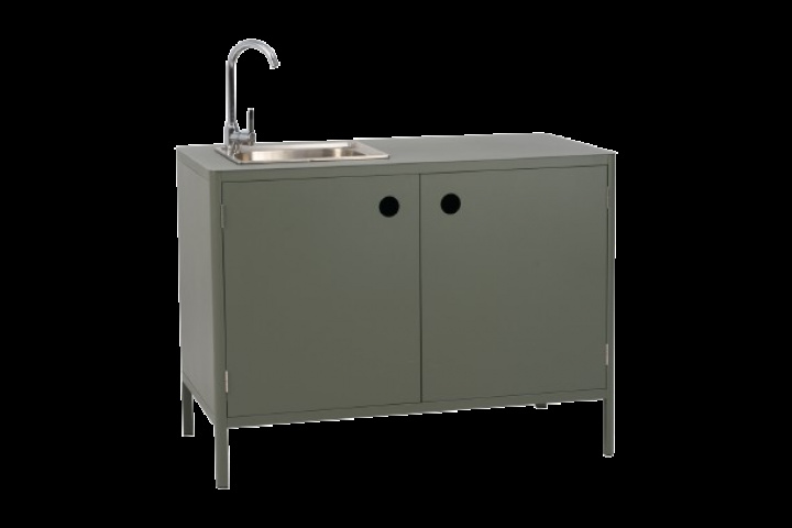 Kelia utekök m. vask och kran - nordic green i gruppen Utemöbler / Tillbehör ute / Utekök hos Sommarboden i Höllviken AB (4903-34)