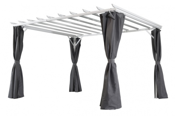 Piode pergola - vit/ljusgrå i gruppen Parasoller / Paviljonger hos Sommarboden i Höllviken AB (5000-05-07)