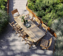 Flip bord vikbar, litet - teak