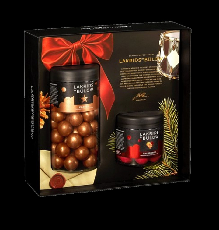 Lakrids Classic / Raspberry gift-box, regular + small i gruppen Inredning / Kök & Servering / Ätbart hos Sommarboden i Höllviken AB (501509)