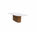 Mellow matbordsunderrede, oval - teak
