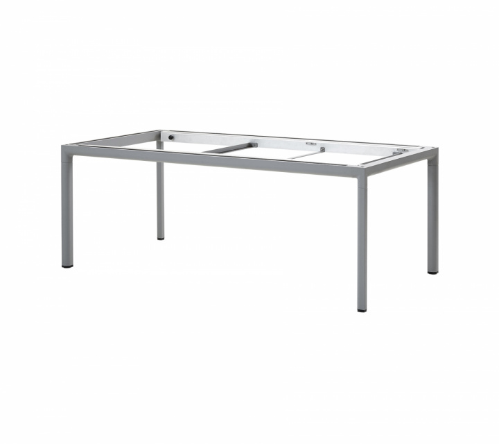 Drop matbordsunderrede 200x100 cm - light grey i gruppen Utemöbler / Material / Aluminiummöbler / Matbord - Aluminiummöbler hos Sommarboden i Höllviken AB (50406AI)