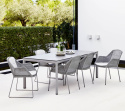 Drop matbordsunderrede 200x100 cm - light grey