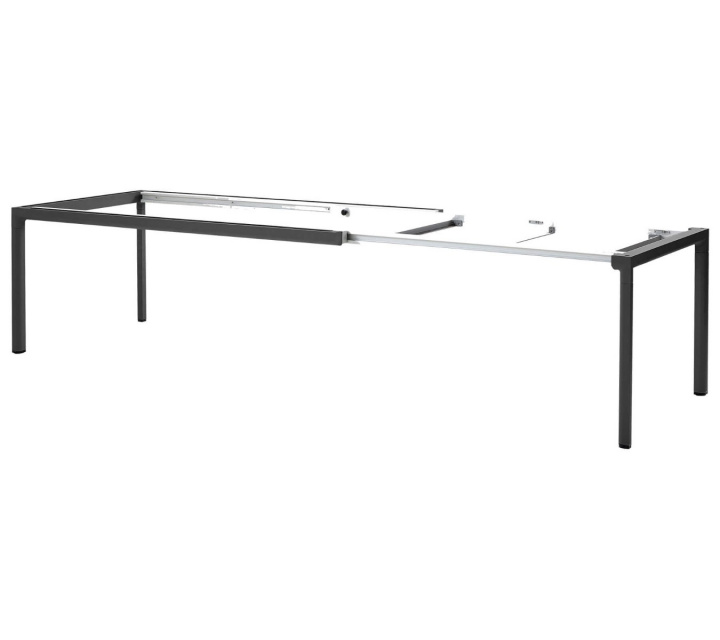 Drop matbordsunderrede 200x100 cm med iläggskivor - lavagrå i gruppen Utemöbler / Bord / Matbord hos Sommarboden i Höllviken AB (50407AL)