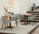 Drop cafebordsunderrede - lava grey