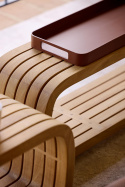 Mellow soffbord/modulbord 120x27 cm - teak