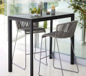 Drop barbordunderrede 150x75 cm - lava grey