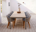 Drop matbordunderrede m/120 cm extension - taupe