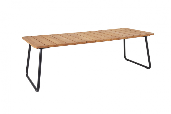 Nolli matbord 175x90 H73 cm - svart/teak i gruppen SLUTREA hos Sommarboden i Höllviken AB (5067-8-deal)