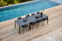Pure matbordunderrede 100x100 cm - lava grey