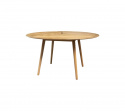 Define matbordunderrede rund - teak
