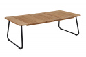 Nolli soffbord 140x70 H45 cm - svart/teak