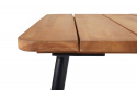 Nolli soffbord 140x70 H45 cm - svart/teak