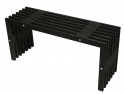 D-Bench 100 cm i furu oljad - svart