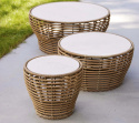 Basket soffbordunderrede, stor - natural