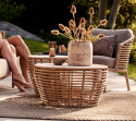 Basket soffbordunderrede, stor - natural