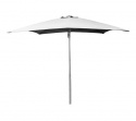 Shadow parasol med dragsnörem 3x3 - alu/dusty white