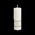 Pure blockljus Ø 5 H15 cm - vit