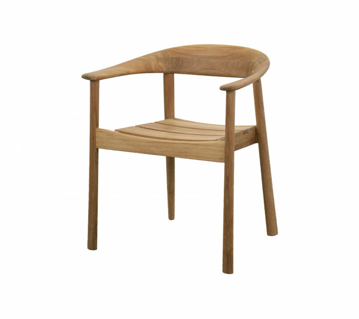 Majestic stol m/armstöd, stapelbar - teak i gruppen Utemöbler / Stolar & Trädgårdsstolar / Stolar med karm hos Sommarboden i Höllviken AB (54090T)