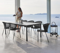 Lean stol stapelbar - black