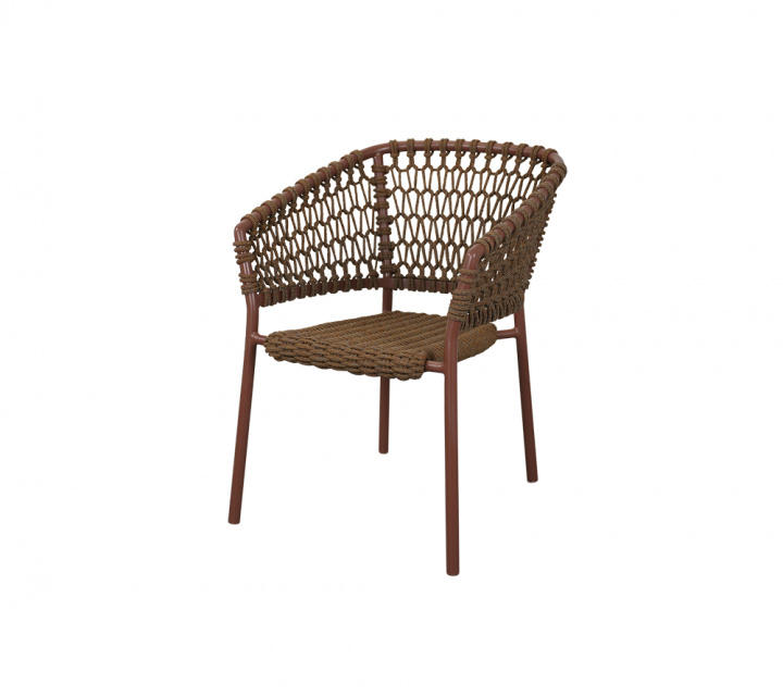 Ocean stol, stapelbar - umber brown i gruppen Utemöbler / Fåtöljer & Stolar / Stolar med karm hos Sommarboden i Höllviken AB (5417ROUB)