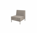 Connect dining lounge dynset enkel modul - taupe