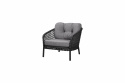 Ocean dynset loungefåtölj large - dark grey