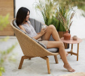 Peacock loungefåtölj - natural/teak