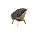 Peacock loungefåtölj - natural/teak